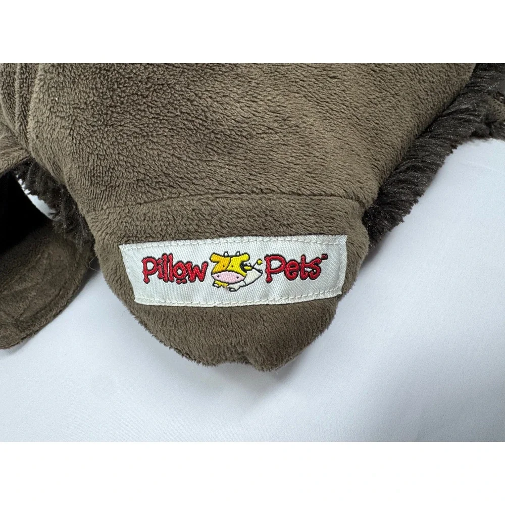 Pillow Pets Magical Moose Brown Plush Stuffed Animal 18 inch Large Travel Pillow